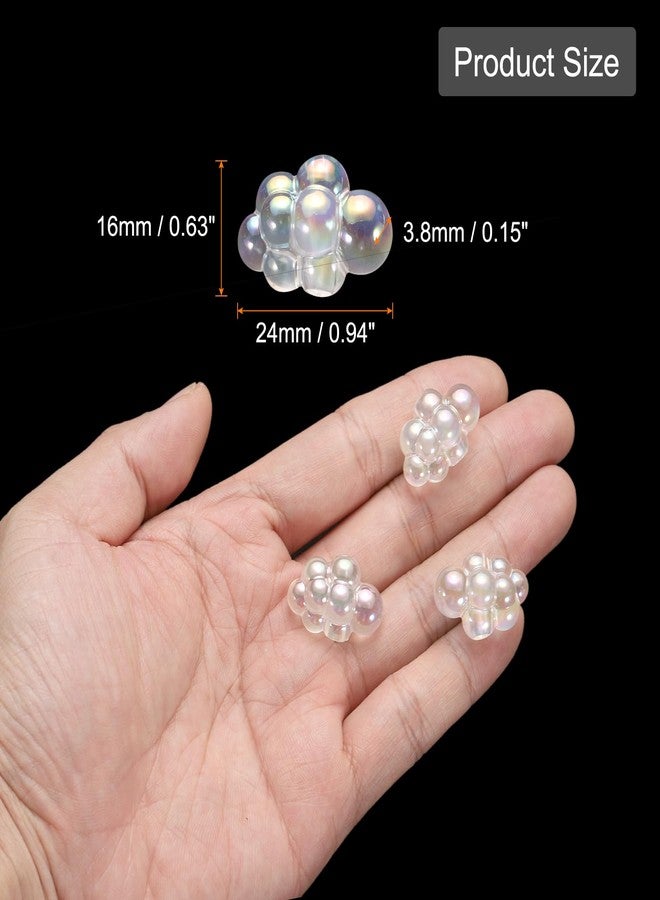 CoCud Bubble Clusters for Miniature Dollhouse Bathtub, 1:16 Scale Acrylic Matte White Bubbles - (Applications: for DIY Craft, Fairy Beach Decor), 1-Piece - Image 2
